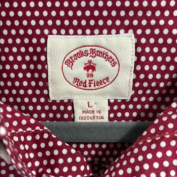 Brooks Brothers Red Casual Button Down Shirt Classic Collar - Picture 2 of 7